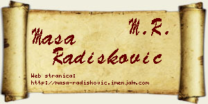 Maša Radišković vizit kartica